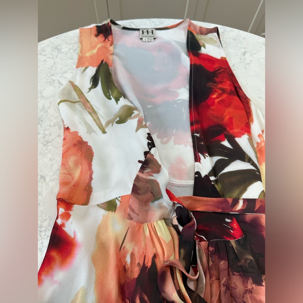 Haute Hippie silk floral print dress
